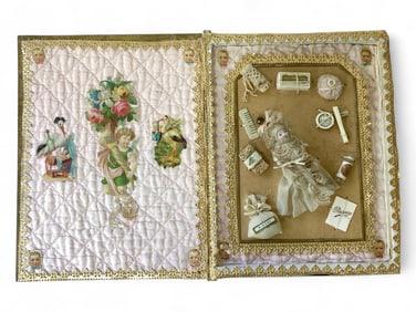Small All-Bisque Doll in Presentation Box.