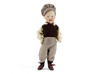 Gebruder Heubach 7604 bisque socket head character boy.