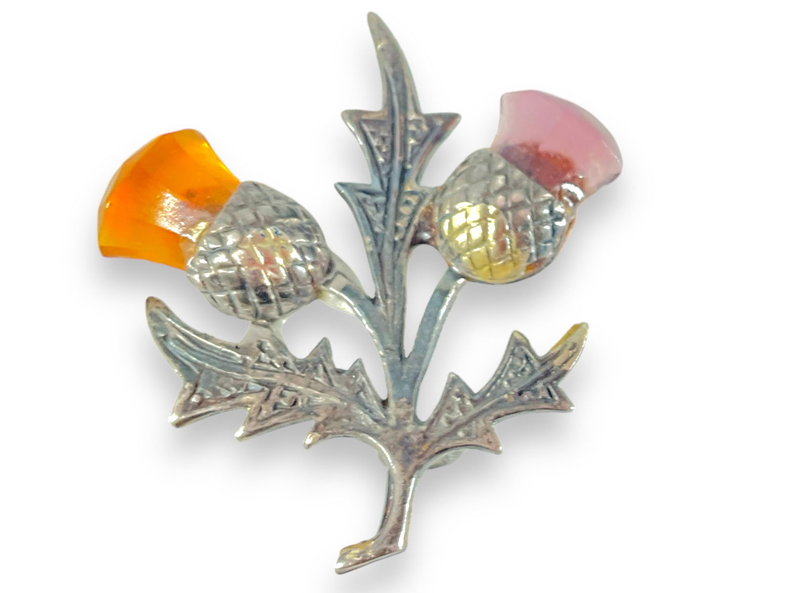 Small Scottish Silver Thistle Pin (1 of 3)