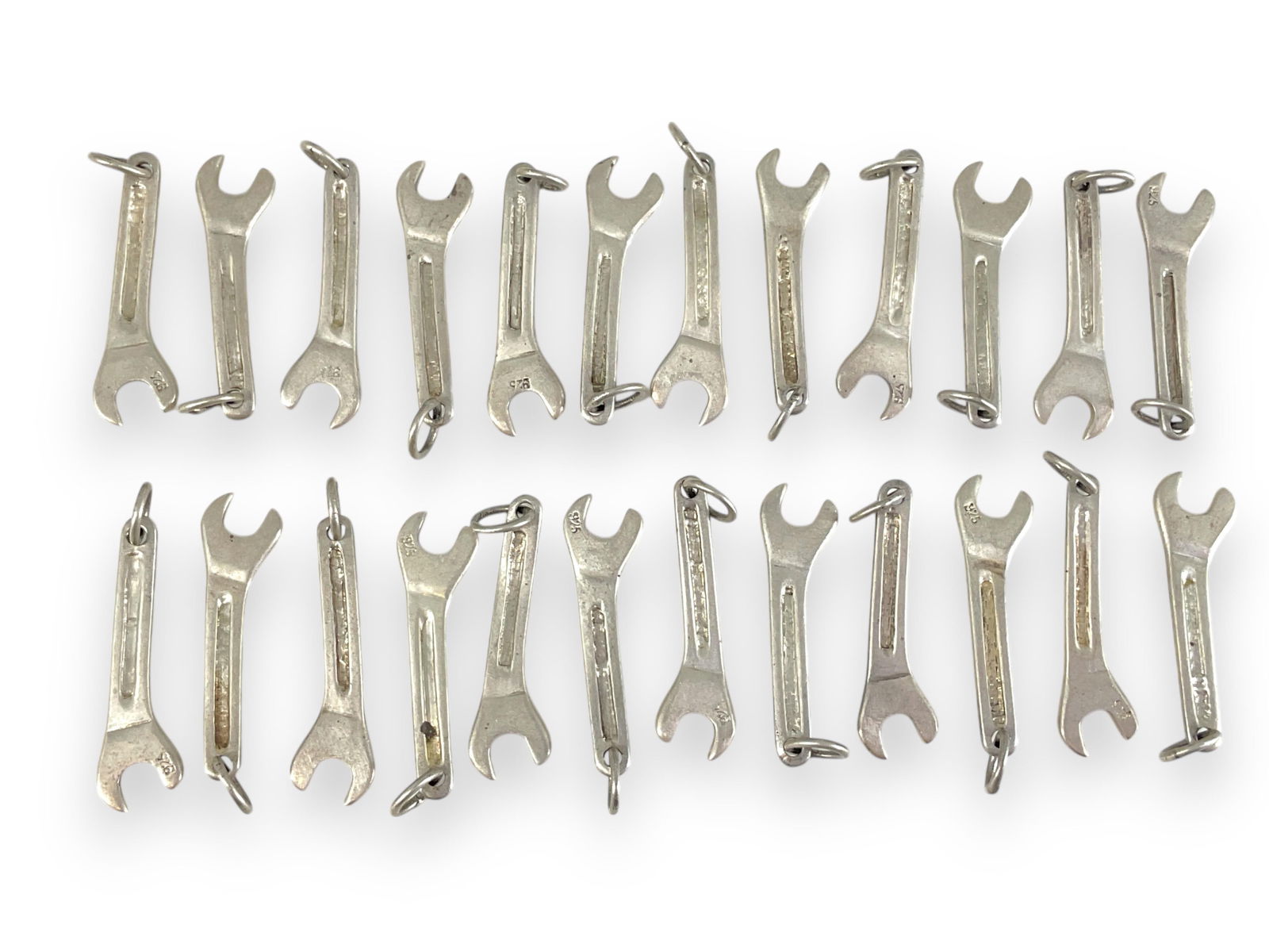 Sterling Silver Wrench Charms/Pendants (1 of 4)