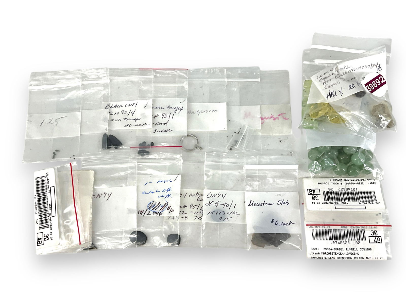 Onyx, Marcasite, Aventurine, Quartz, and Moonstone Stones (1 of 6)