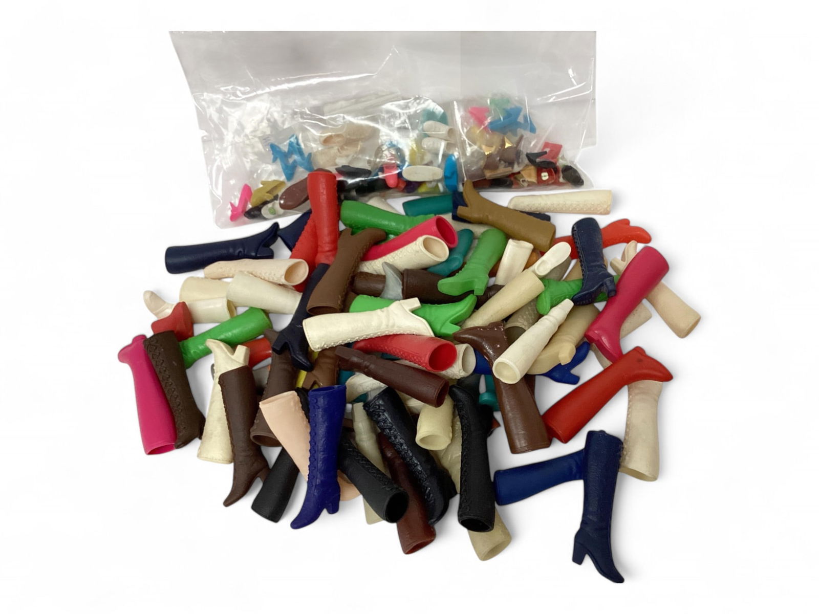 HUGE Bag of Assorted Vintage Barbie BOOTS and SHOES (1 of 5)