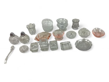 Misc Heisey Crystal Pieces Height Ranges .50" to 3"