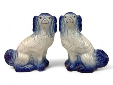 Wood Staffordshire Terriers 11 in. (27.9 cm.)