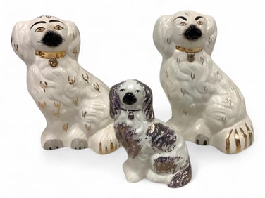 Beswick Staffordshire Spaniels Large 8 in. (20.3 cm.), Small 5 1/2 in. (14 cm.)