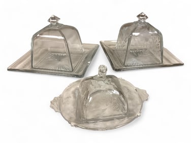 Heisey (2) Covered Toast and Covered Butter Dish