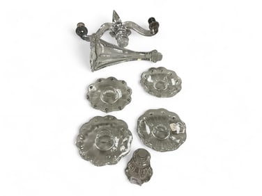 Heisey Lot of (7) Candelabra Parts