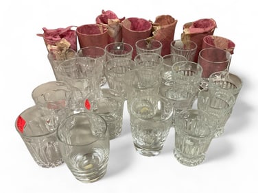 Heisey Lot of (28) Various Style Bar Glasses, See photos.