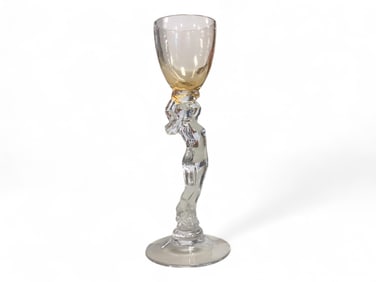 Cambridge Glass Statuesque Cordial in Mocha 6" tall