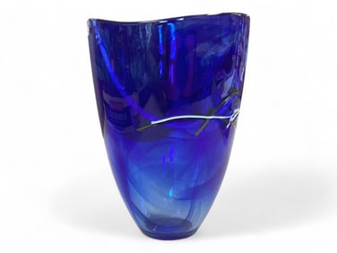 Contrast Vase by Kosta Boda Vase 8" tall