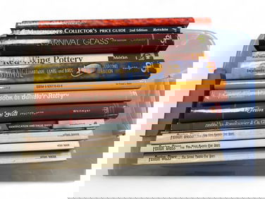 Collection of Reference Books to include Fenton, Glass and Pottery