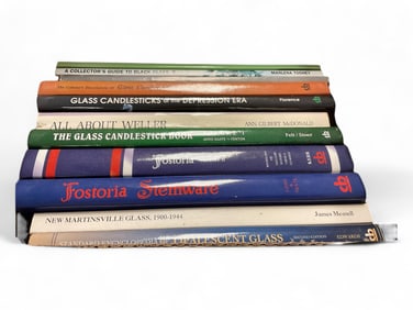 Glass Reference Books to include Fostoria and New Martinsville