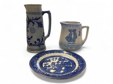 Blue and White Ceramic Items