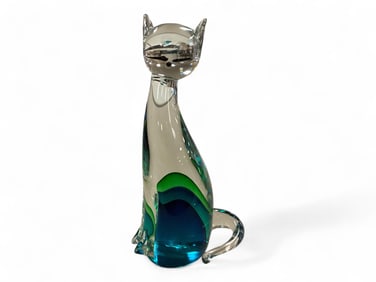 Murano Glass Cat Paperweight