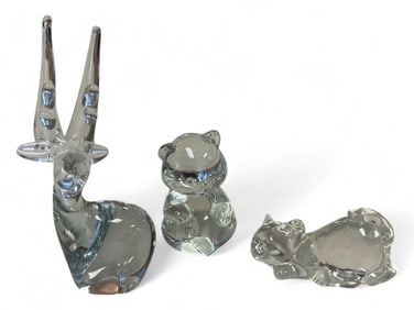 Fenton Clear Glass Animal