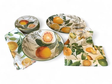 William - Sonoma Serving Ware and Apron 14" in diameter serving dish