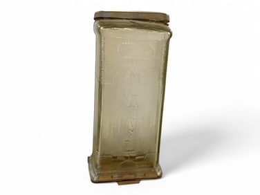 Antique Visible Glass Mailbox 12 x 3 3/4 x 5 3/4 in. (30.5 x 9.5 x 14.6 cm.)