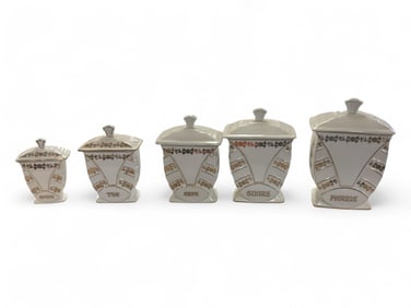 France Ceramic Canister Set.