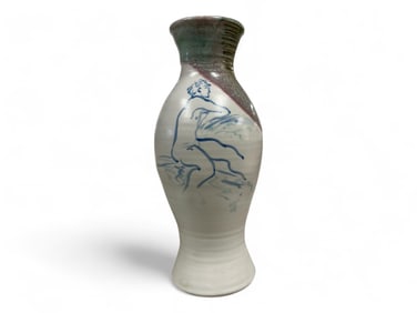 Tall Vase by Deborah Ferrell Measures 16" tall.