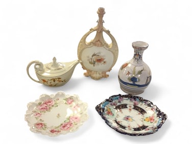 Unique and Beautiful Pieces (5) Tall container measures 15" tall