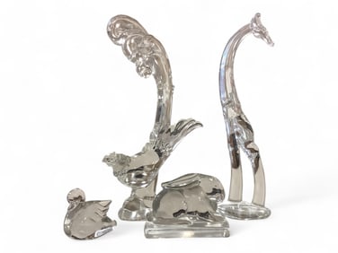 Heisey Lot of (4) Animals