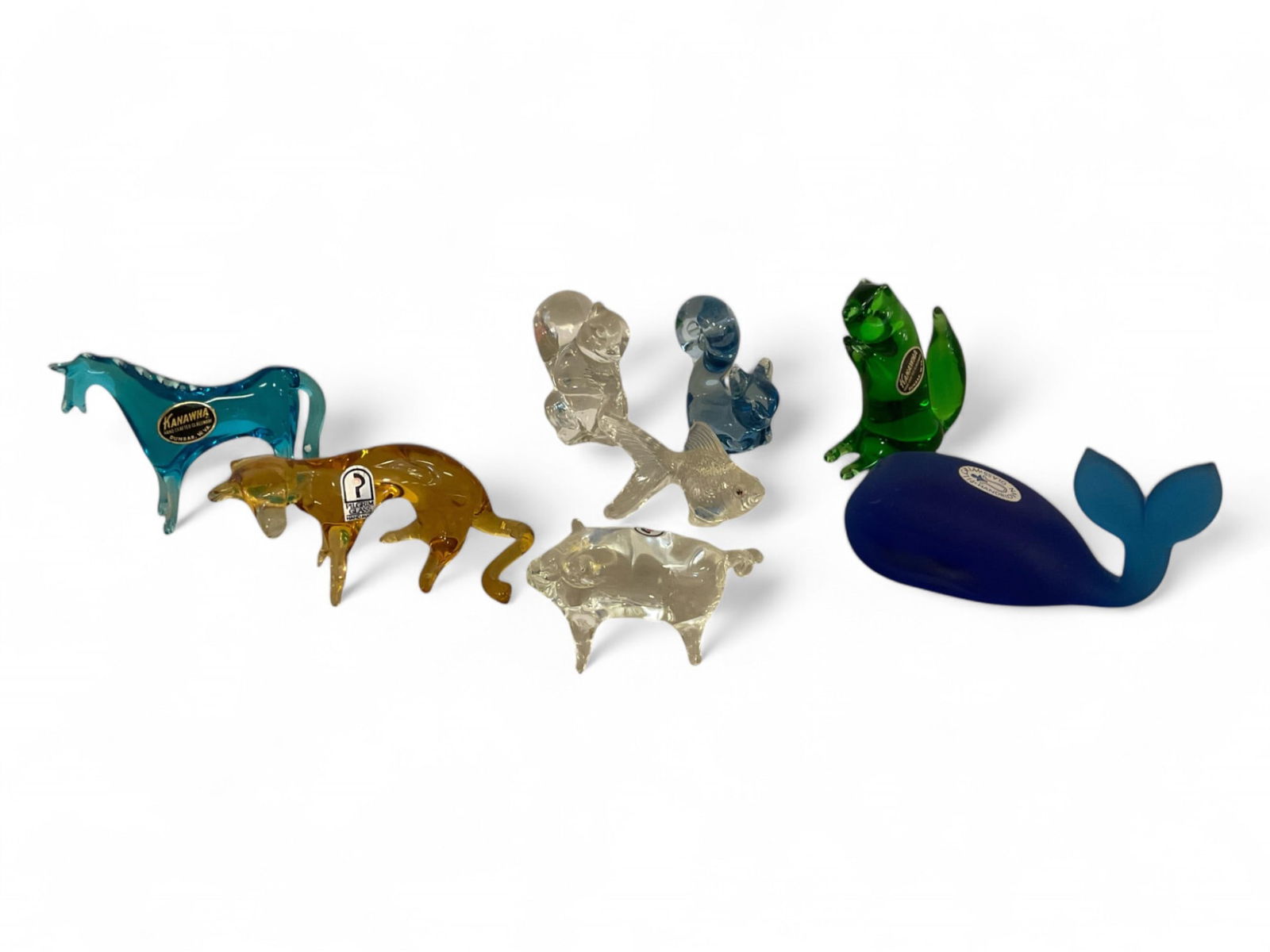 Vintage Glass Figures: Vintage Glass FiguresKanawna glass, Pilgrim glass, and Clear glass