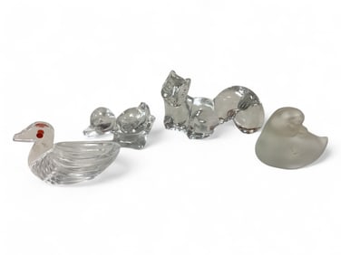 Glass Figurines by, Lucienne Bloch, Fostoria and Princess Hose