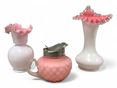 Silver Crest Jack-in-the-Pulpit Vase, Satin Cone Syrup and Victorian Bristol