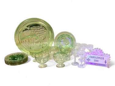 Vintage Uranium "Anna Green Glass" & More