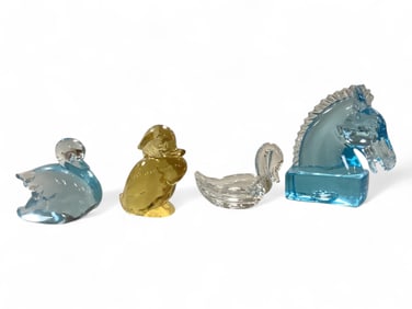 Various Animals From Heisey Molds 1" to 3.5" tall