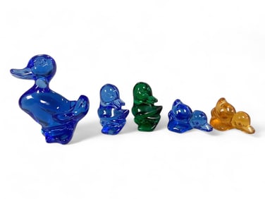 Fostoria Duck & Ducklings