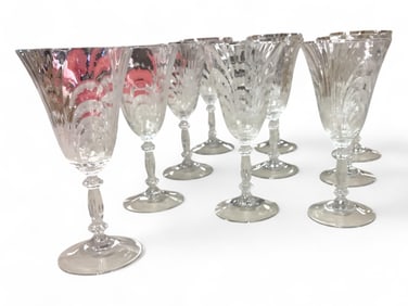 Cambridge Clear Caprice Goblets 7.75" T