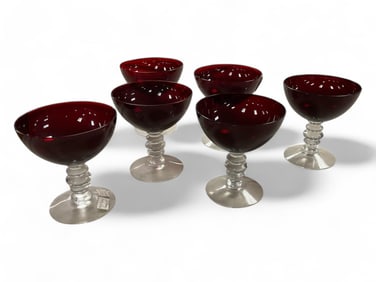 Vintage Duncan and Miller Champagne Glasses (6)