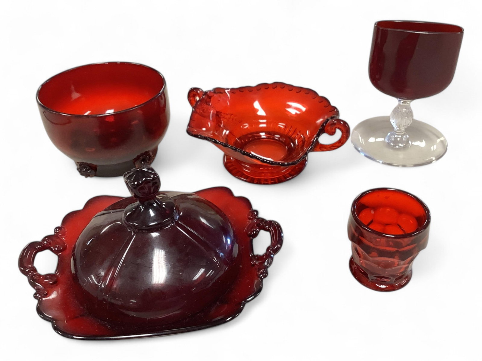 Cambridge Cigarette Ashtray, Toothpicks and Candy Dishes: Cambridge Cigarette Ashtray, Toothpicks and Candy Dishes