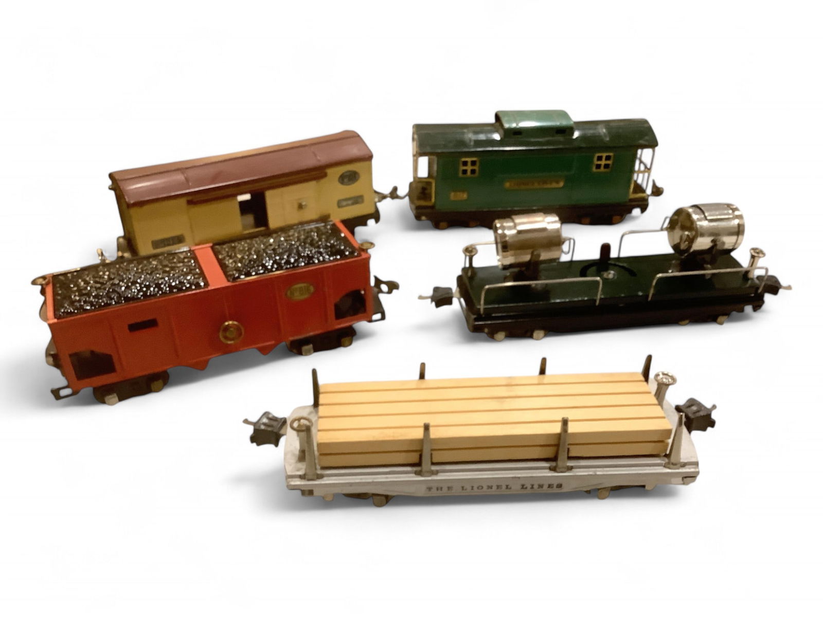 Lionel Prewar O Gauge Lot of (5) Fright Car Semi Restored (1 of 1)