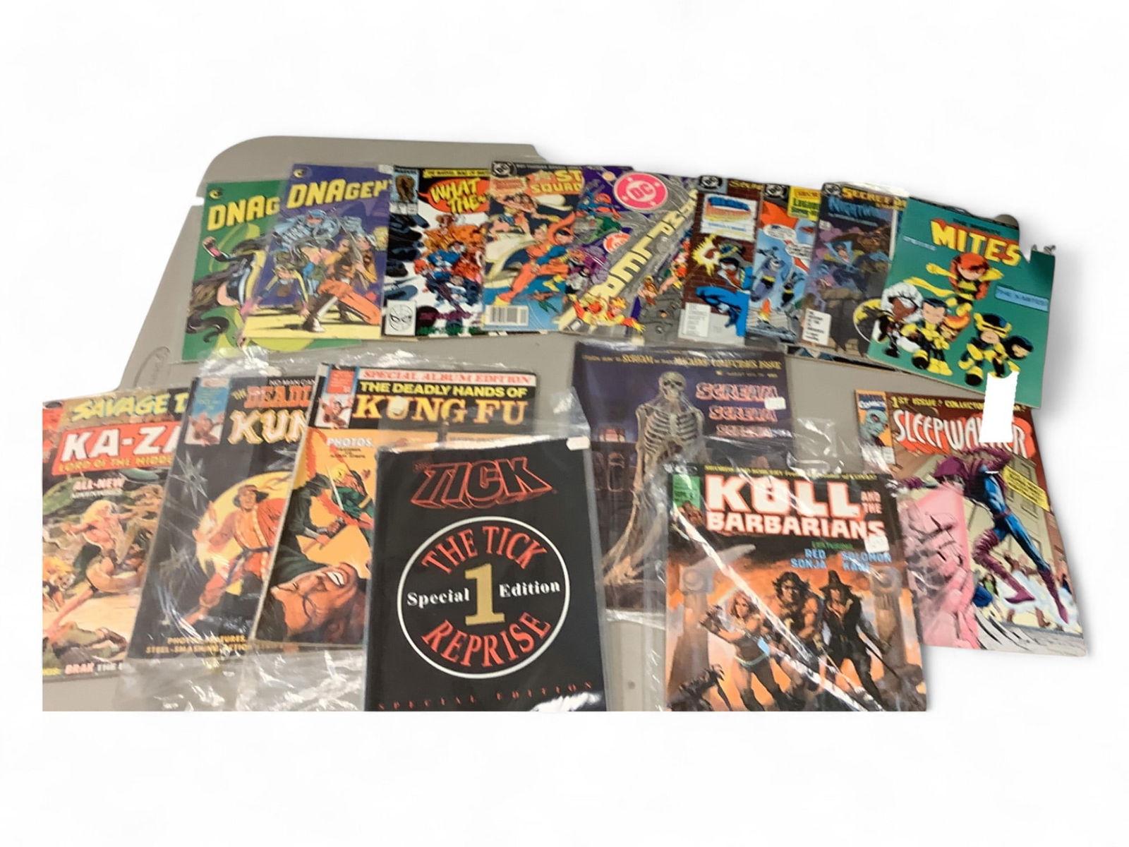 (16) Vintage Comic Books Including DNAgent, Kung Fu, Secret Origins & More (1 of 5)