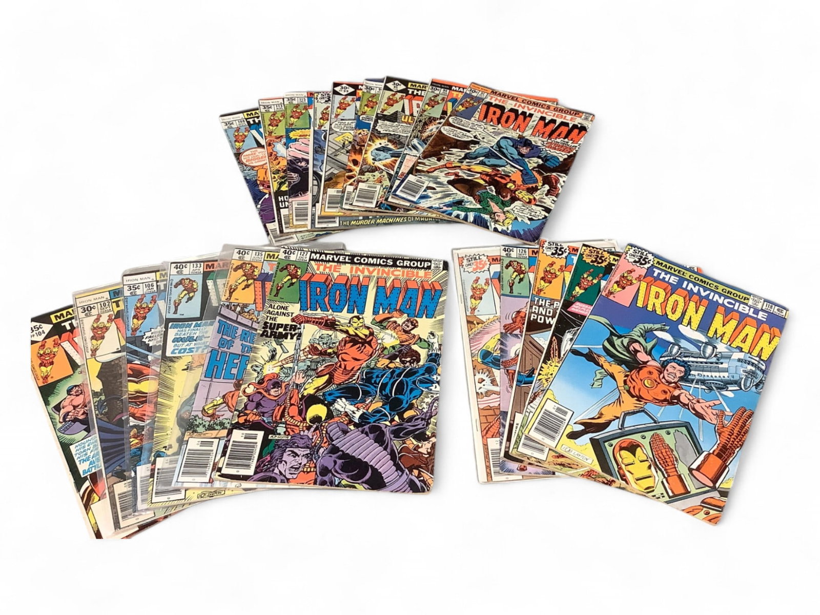 (20) Marvel Iron Man Comics Circa 1970s: (20) Marvel Iron Man Comics Circa 1970s