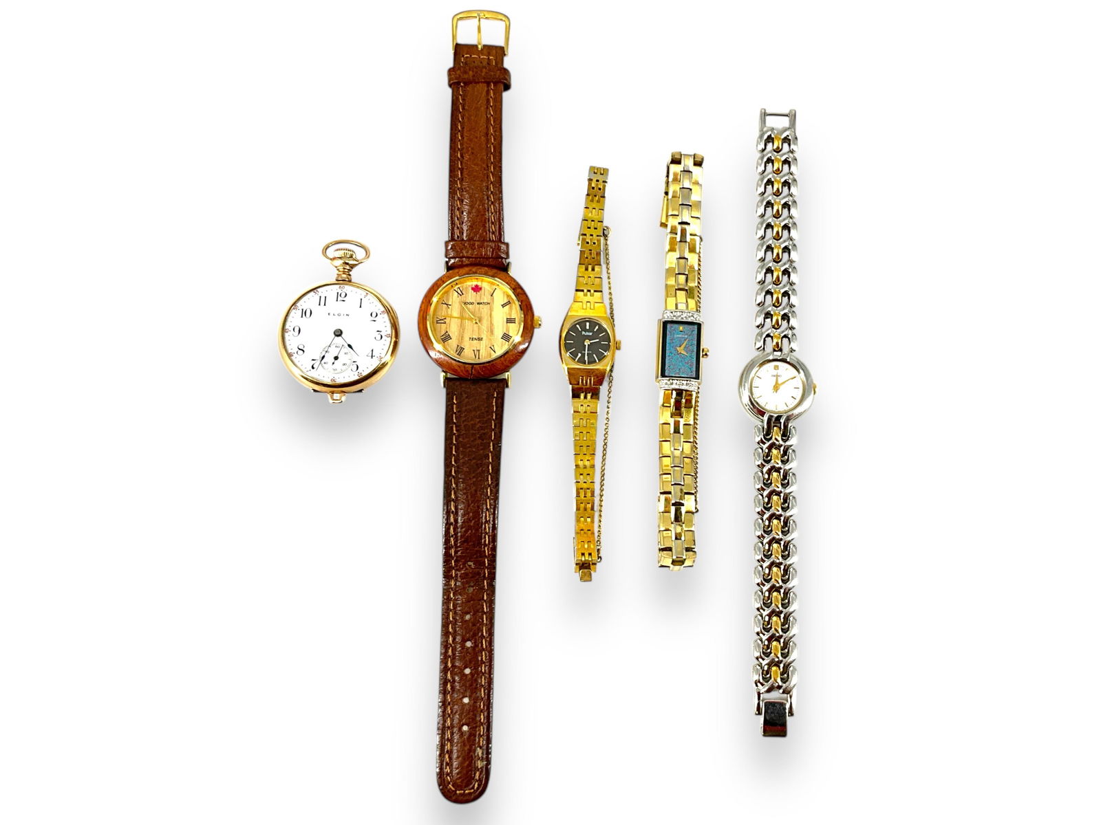 Five Timepieces Including Pulsar, Seiko, Elgin and More (1 of 7)