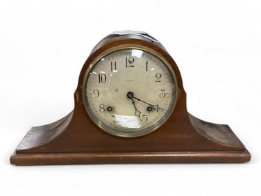 Ansonia Camel Back Mantle Clock ** 9 1/2 x 17 x 3 1/2 in. (24.1 x 43.2 x 8.9 cm.)