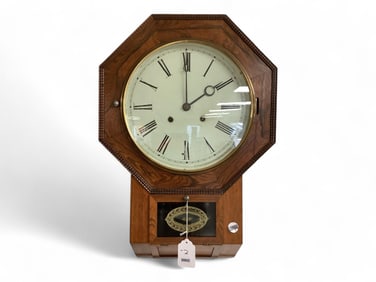 Atkins Short Drop Regulator Clock** 24 x 17 x 4 in. (61 x 43.2 x 10.2 cm.)