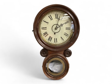 Ingraham Regulator Pat'd 1871** 21 1/2 x 13 x 4 in. (54.6 x 33 x 10.2 cm.)