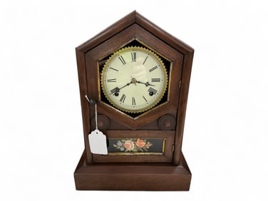 Pat'd 1880 Jerome & Co Mantle Clock ** 16 x 11 x 5 in. (40.6 x 27.9 x 12.7 cm.)