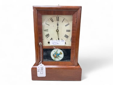 1879 Seth Thomas Cottage Mantle Clock ** 14 x 10 x 4 1/2 in. (35.6 x 25.4 x 11.4 cm.)