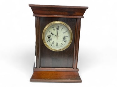Chauncey Jerome Mantle Clock ** 15 1/2 x 11 x 4 in. (39.4 x 27.9 x 10.2 cm.)