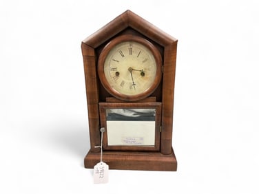1874 Ansonia Gothic Gem Mantle Clock ** 18 x 11 1/2 x 4 1/2 in. (45.7 x 29.2 x 11.4 cm.)