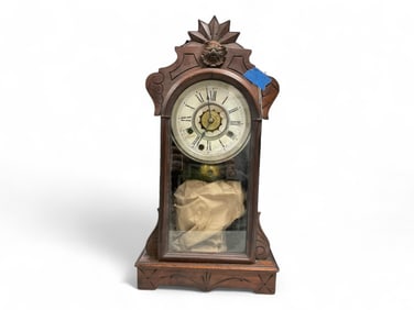 Antique Mantle Clock** 20 x 10 1/2 x 4 in. (50.8 x 26.7 x 10.2 cm.)