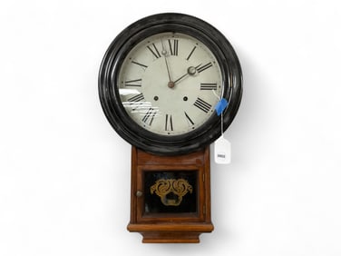 Pat'd 1868 Welch, Spring & Co Short Drop Regulator Clock ** 24 x 16 x 4 in. (61 x 40.6 x 10.2 cm.)
