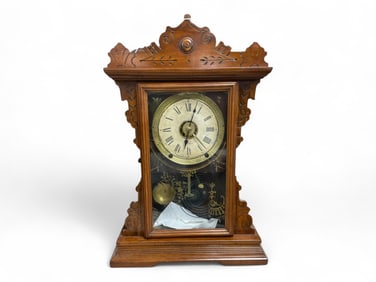 Seth Thomas Victorian Mantle Clock** 22" T x 14.5" W