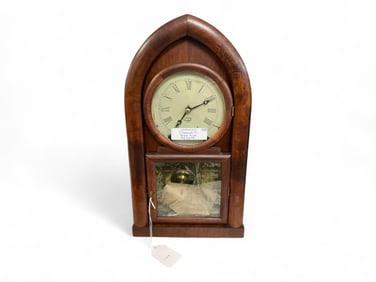 Jerome Mahogany Beehive Clock** 19" H x 10.5" W