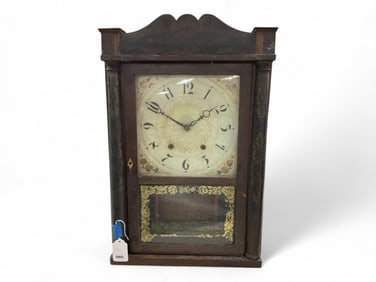 Eli Terry & Sons Column and Cornice Clock** 26.5" H x 17" W